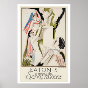 Eaton's präsentiert die Frühjahrsmode Vintage-Kuns Poster