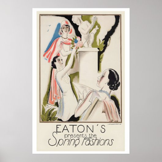 Eaton's präsentiert die Frühjahrsmode Vintage-Kuns Poster (Vorne)