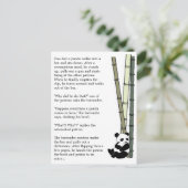 "Eats Shoots and Blätter" Postkarte (Stehend Vorderseite)