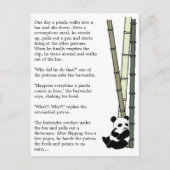 "Eats Shoots and Blätter" Postkarte (Vorderseite)