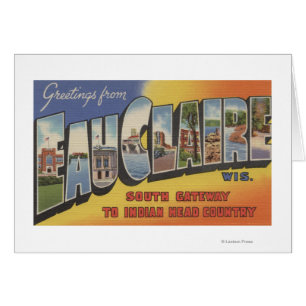 Eau-Claire, Wisconsin - große Buchstabe-Szenen