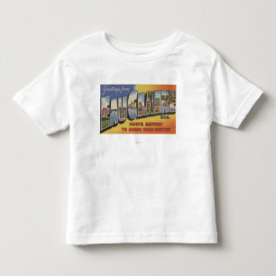 Eau-Claire, Wisconsin - große Buchstabe-Szenen Kleinkind T-shirt