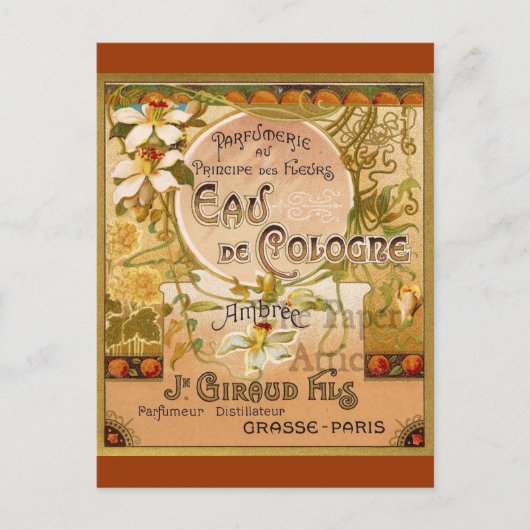 Eau De Cologne Ambree Postkarte (Vorderseite)