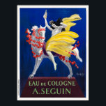 Eau de Cologne A'Seguin Art Deco Poster<br><div class="desc">Vintage Kunst Deko Werbeplakat aus Frankreich. Eau de Köln A. Seguin von Leonetto Cappiello. Veröffentlicht 1922. Bitte beachten Sie, dass unsere Plakate hochwertige Reproduktionen sind, die auf beruflichen, hochauflösenden Scans der Originale basieren. Bei unserem manuellen Retuschierprozess werden keine Filter verwendet, die originale Details oder Texturen entfernen, die Sie im Original...</div>