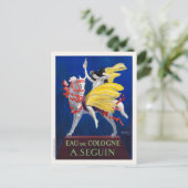 Eau de Cologne A'Seguin Art Deco Postkarte (Stehend Vorderseite)