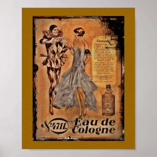 Eau de Cologne Harlequin and Flapper Poster (Vorne)