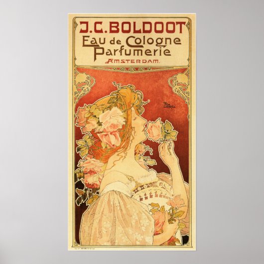 EAU DE COLOGNE PARFUMERIE Parfüm Privat Livemont Poster (Vorne)