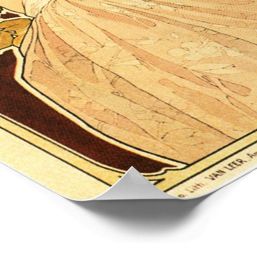 EAU DE COLOGNE PARFUMERIE Parfüm Privat Livemont Poster (Ecke)