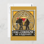 Eau de Köln de l'Elefant Postcard Postkarte (Vorne/Hinten)