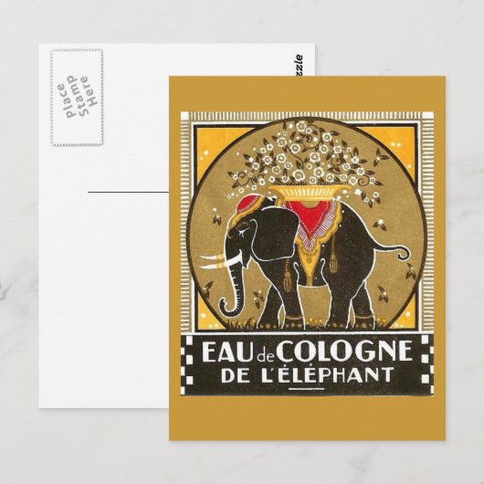 Eau de Köln de l'Elefant Postcard Postkarte (Vorne/Hinten)