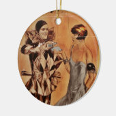 Eau de Köln Harlequin und Flapper Keramik Ornament (Links)