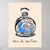 Eau de parfum French Perfume bottle fashion Poster (Vorne)