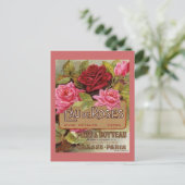 Eau De Rose French Scent Postkarte (Stehend Vorderseite)