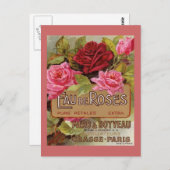 Eau De Rose French Scent Postkarte (Vorne/Hinten)