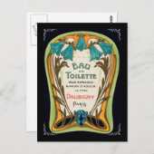 Eau de Toilette Doubigny Paris Postkarte (Vorne/Hinten)