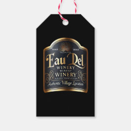 Eau Del, Wein vom Münchner Süden, Dorflage (Humor) Geschenkanhänger