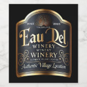 Eau Del, Wein vom Münchner Süden, Dorflage (Humor) Weinetikett (Einzelnes Label)