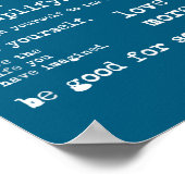 Eau Quote Motivational Insrational - Go Confidentl Poster (Ecke)