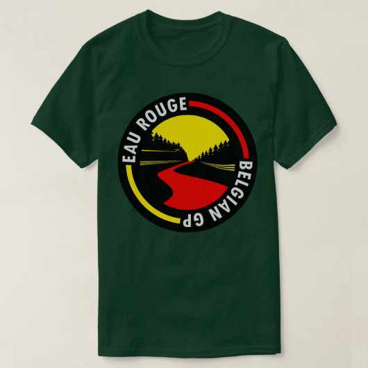 Eau Rouge Belgisches GP Design T-Shirt (Design vorne)