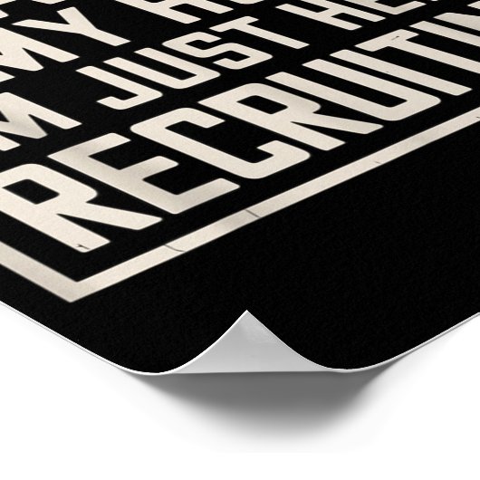 Eaven Is My Home I’m Just Here Recruiting Christia Poster (Ecke)