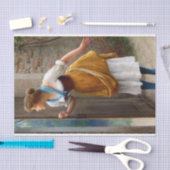 Eavesdropping (von Eugene de Blaas) Seidenpapier (Handwerk)