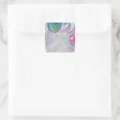 Eazy Face Square Magnet Quadratischer Aufkleber (Tasche)