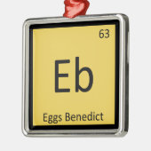 Eb - Ei-Benedict-Chemie-Periodensystem-Symbol Ornament Aus Metall (Links)