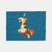 Ebald Christmas Dachshund E Funny Doxie Dog Mom  Fleecedecke (Vorderseite (Horizontal))