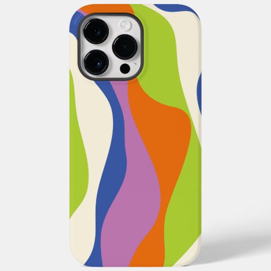 EBB & Flow 4 Blau, Orange, Lila, Grün & Creme Case-Mate iPhone Hülle (Rückseite)
