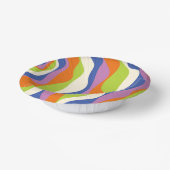 EBB & Flow 4 Blau, Orange, Lila, Grün & Creme Pappteller (Gewinkelt)