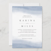 Ebb Gezeitenküstenfarbe Alle in einer Hochzeit Einladung (Vorderseite)