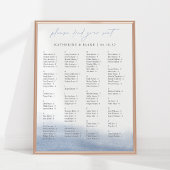 Ebb Tide Alphabetisches Seekarte Poster