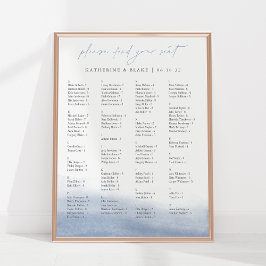 Ebb Tide Alphabetisches Seekarte Poster