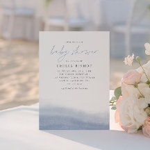 Ebb Tide Coastal Watercolor Babydusche