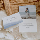 Ebb Tide | Coastal Watercolor Hochzeit Dankeskarte