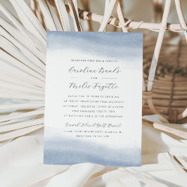 Ebb Tide Coastal Watercolor Wedding Einladung