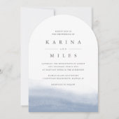 Ebb Tide Coastal Watercolor Wedding Einladung (Vorderseite)