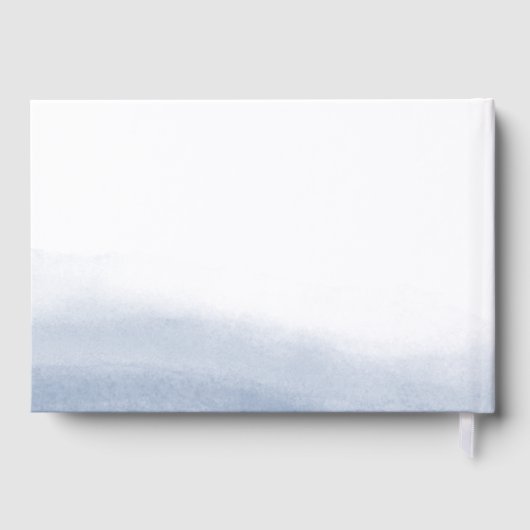Ebb Tide Coastal Watercolor Wedding Gästebuch (Rückseite)