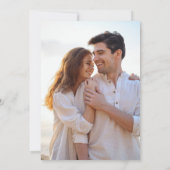 Ebb Tide Elegantes einfaches Foto Küstenwasser Save The Date (Rückseite)