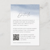 Ebb Tide Wedding Details QR Code Begleitkarte (Vorderseite)