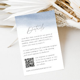 Ebb Tide Wedding Details QR Code Begleitkarte