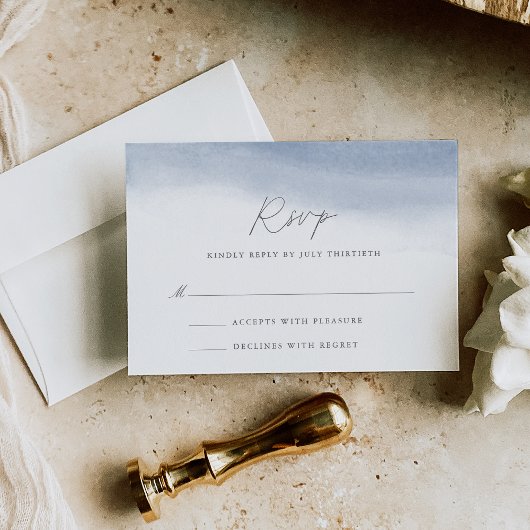 Ebb Tide Wedding Mail-in RSVP Karte