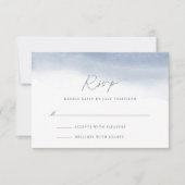 Ebb Tide Wedding Mail-in RSVP Karte (Vorderseite)