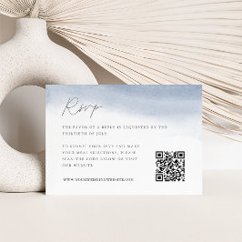 Ebb Tide Wedding QR Code RSVP Karte