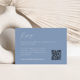 Ebb Tide Wedding QR Code RSVP Karte