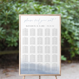 Ebb Tide XL Seating Chart - Bis zu 25 Tische Poster