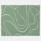 EBB und Flow 2 in grün Fleecedecke (Vorderseite (Horizontal))