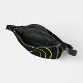 EBB und Flow 2 in Kalkgrün und Schwarz Bauchtasche (Offen)