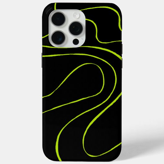 EBB und Flow 2 in Kalkgrün und Schwarz Case-Mate iPhone Hülle (Rückseite)