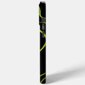 EBB und Flow 2 in Kalkgrün und Schwarz Case-Mate iPhone Hülle (Rückseite / Links)